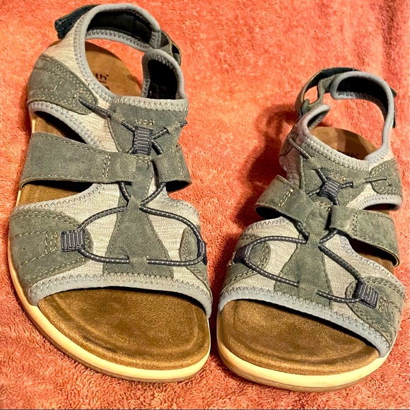Earth Origins Shoes Blue Suede Sandals Poshmark